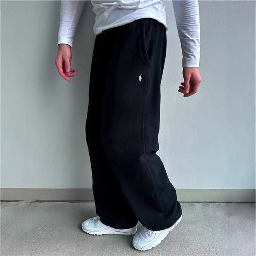 Herren Weite Baggy-Sweathose mit elastischem Bund und Sticklogo Echo Archiv
