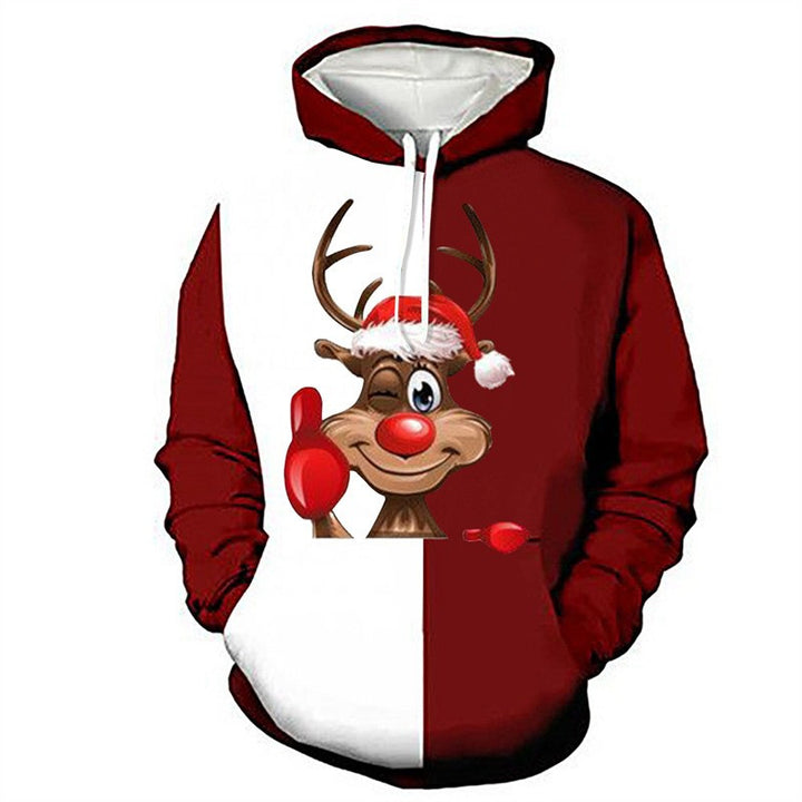 Damen Lustiger Kapuzenpullover mit Weihnachtsmotiv Echoarchiv