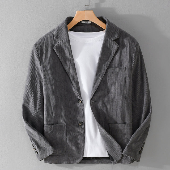 Herren Kordsakko im smart-casual Stil mit klassischer Knopfleiste Echoarchiv