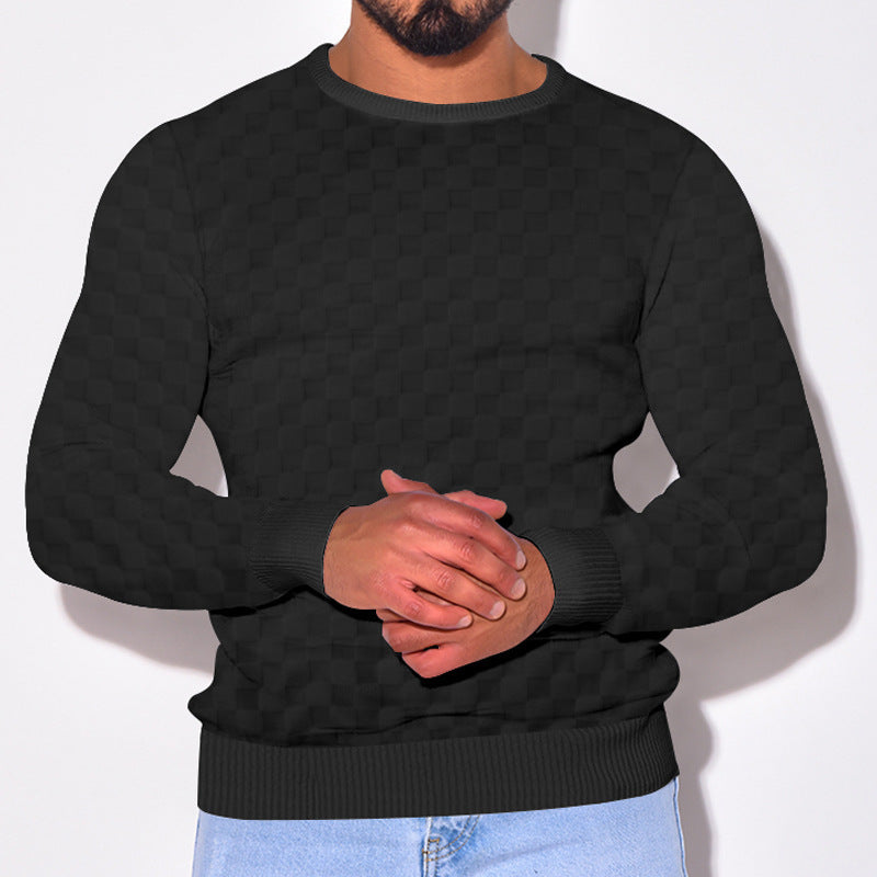 Herren stilvoller Struktur Pullover Echoarchiv