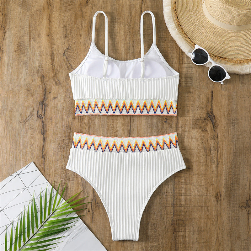 Damen Bikini-Set mit modischem Streifenmuster und hochwertigem Material Echo Archiv