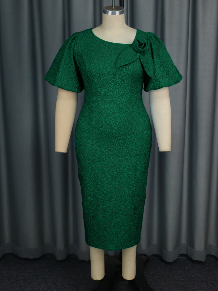 Damen Etuikleid mit floralem 3D-Rosen-Akzent Echo Archiv