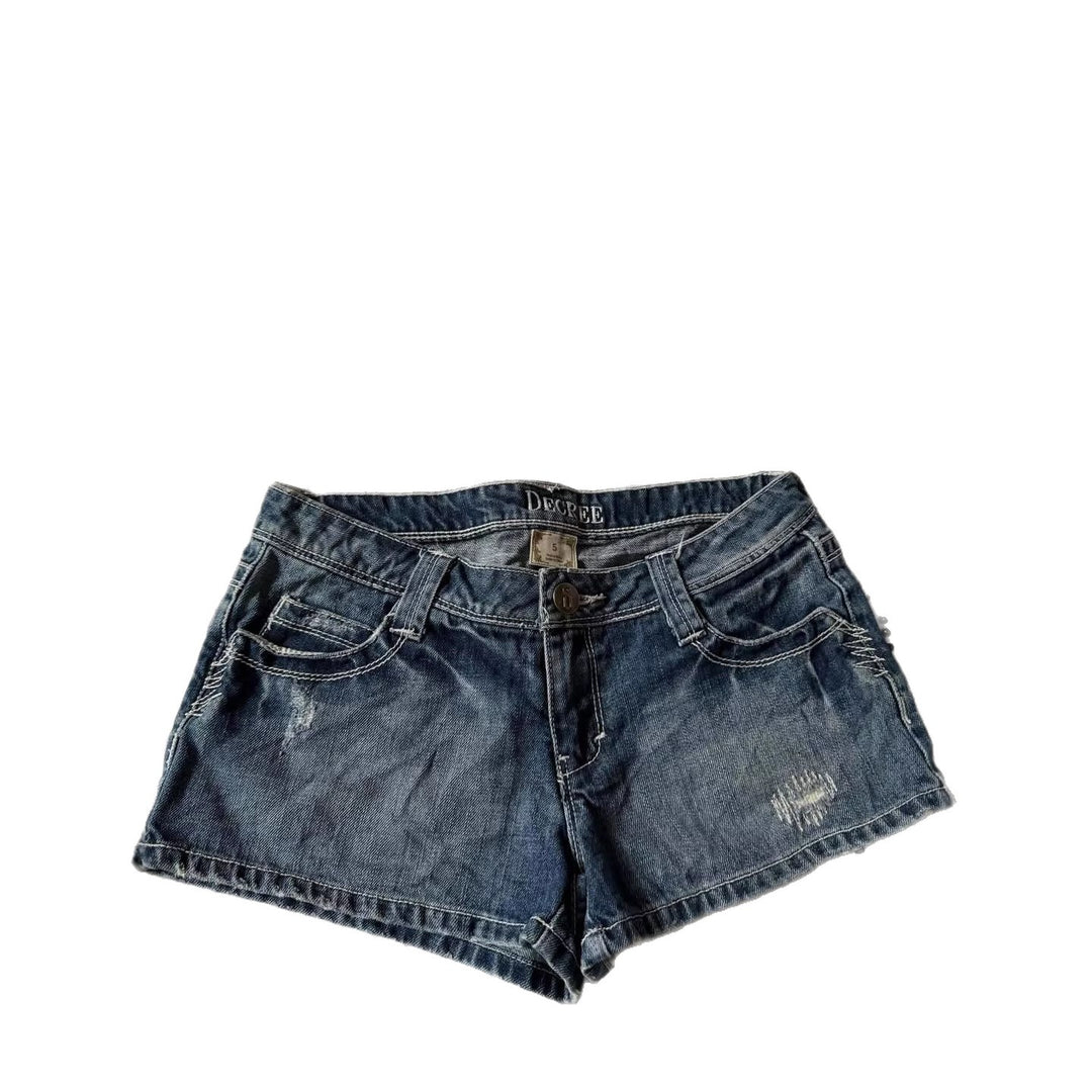 Damen Denim-Shorts mit distressed Details Echo Archiv