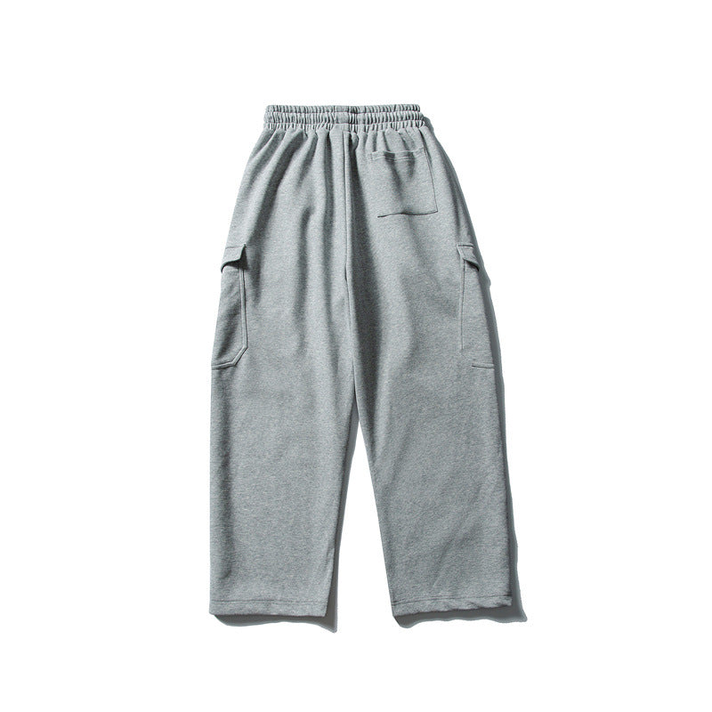 Herren Relaxed-Fleece-Cargohose mit elastischem Kordelbund und Utility-Taschen Echoarchiv