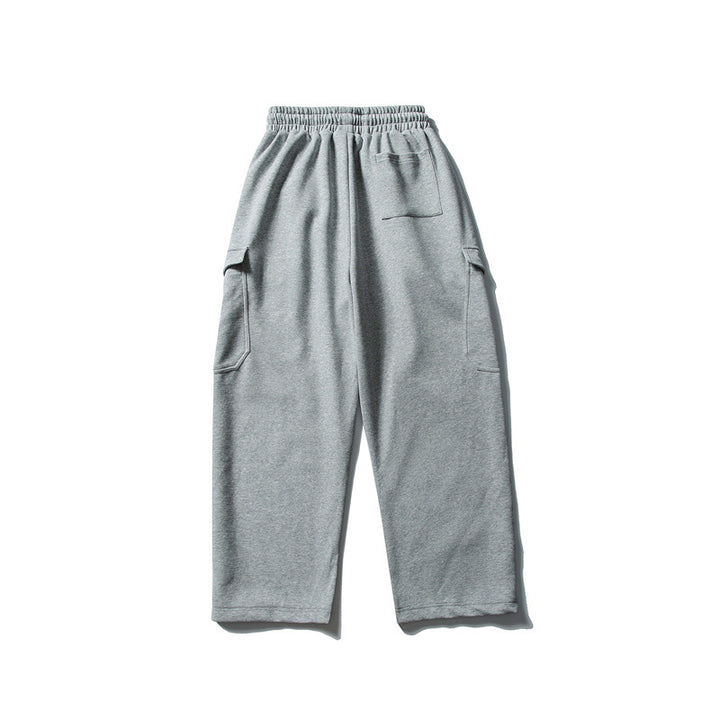 Herren Relaxed-Fleece-Cargohose mit elastischem Kordelbund und Utility-Taschen Echoarchiv