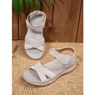 Damen Freizeit-Sandalen mit geflochtenem Riemendesign und komfortabler Fußbettung Echoarchiv