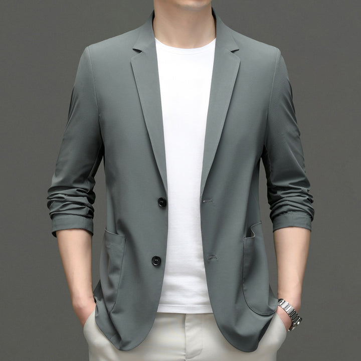 Herren eleganter Blazer mit strukturierter Oberfläche und modernen Akzenten Echoarchiv