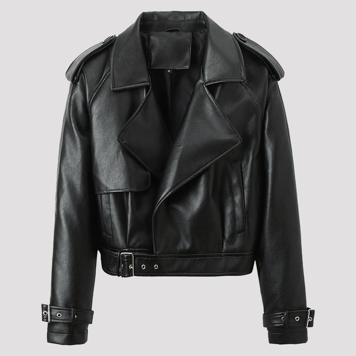 Damen Modische Bikerjacke mit asymmetrischem Reißverschluss Echo Archiv