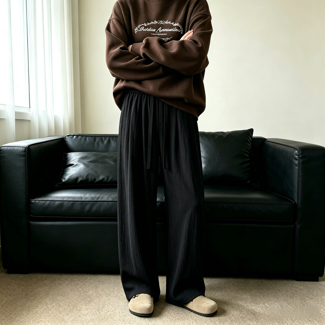 Damen Oversize-Sweatshirt mit dekorativem Frontprint und weichem Fleece-Inneren Echo Archiv
