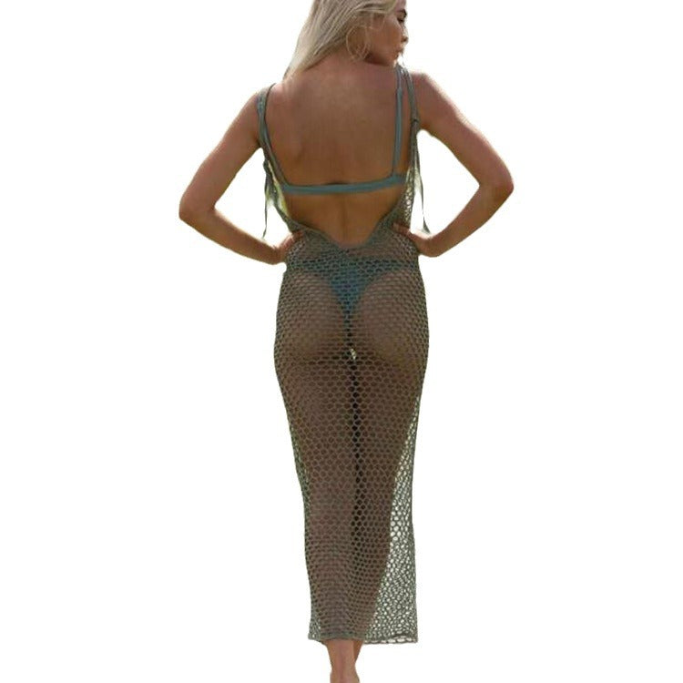 Damen Netz-Strandkleid im trendigen Makramee Design Echo Archiv