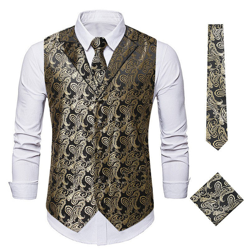 Herren elegante Weste mit Paisley-Muster Echoarchiv