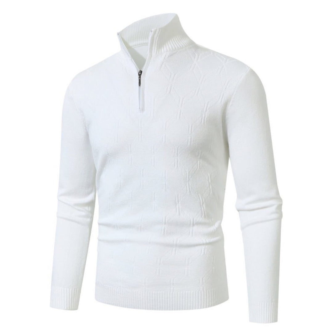 Herren Strickpullover mit modernem Strukturmuster Echoarchiv