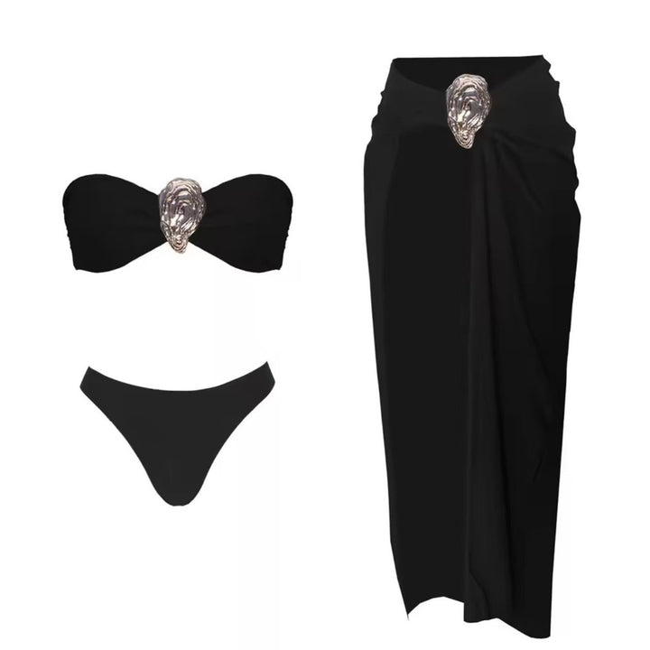 Damen elegantes Bikini-Set mit Wickelrock Echo Archiv
