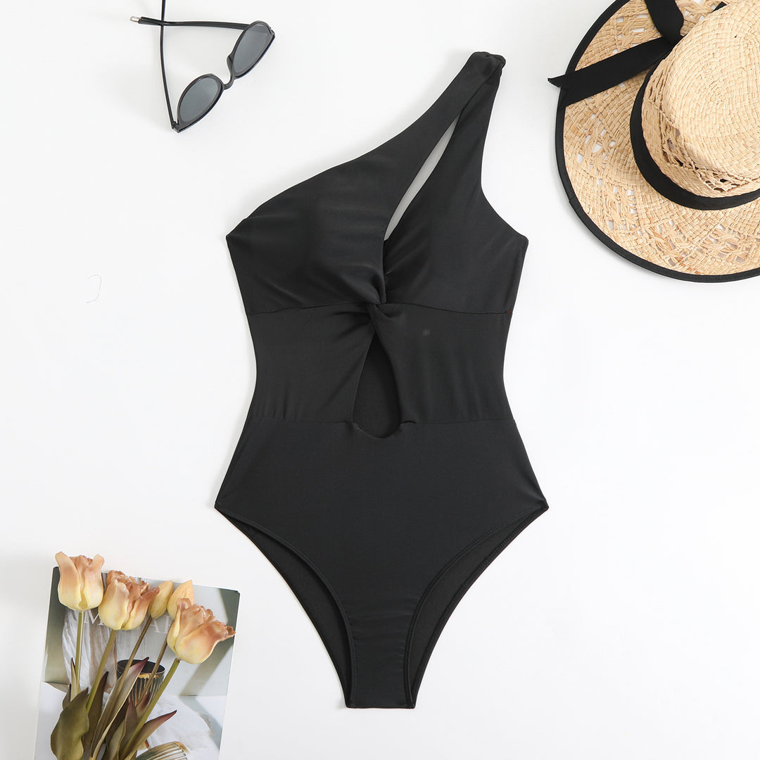 Damen Einseitiger Cut-Out Badeanzug Echo Archiv