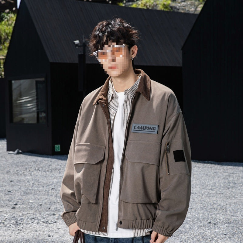 Damen Oversize Utility-Jacke mit Fleece‑Kragen & Multifunktions‑Taschen Echoarchiv