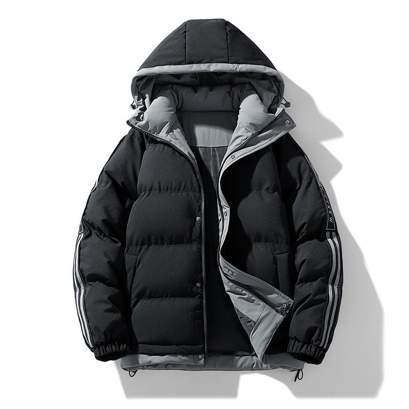 Herren Modische Wattierte Winterjacke Echo Archiv