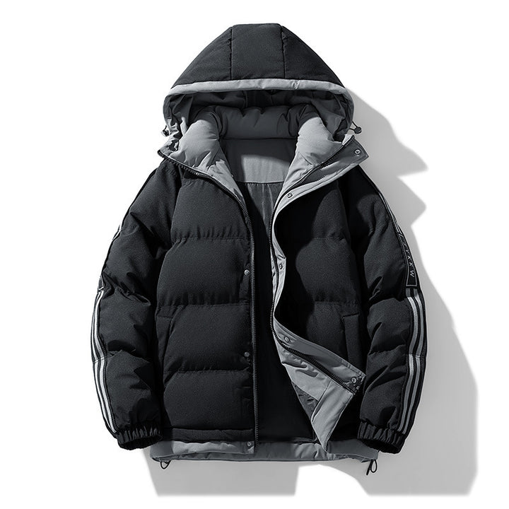 Herren Modische Wattierte Winterjacke Echo Archiv