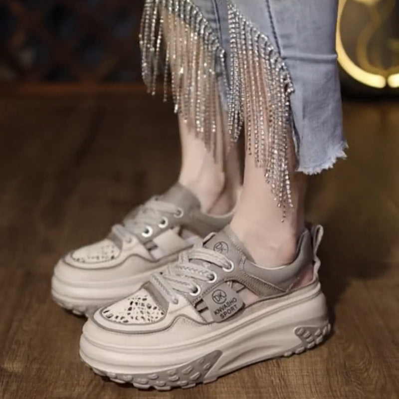 Damen Chunky Sneakers mit luftiger Mesh-Oberfläche und strapazierfähiger Sohle Echo Archiv