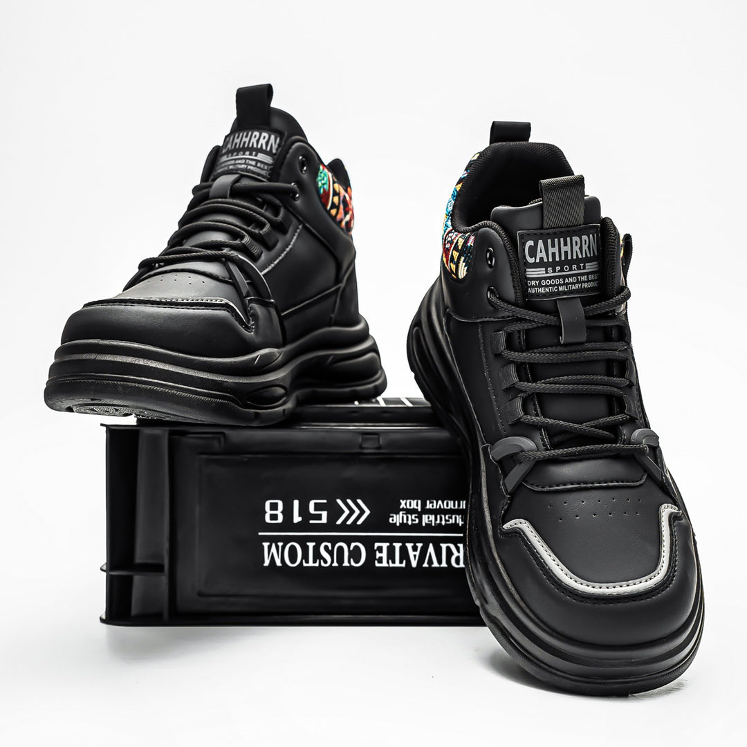 Herren hochgeschnittene Streetstyle-Sneaker mit Luftkapsel-Zwischensohle und tribal-gepolsterter Knöchelmanschette Echo Archiv