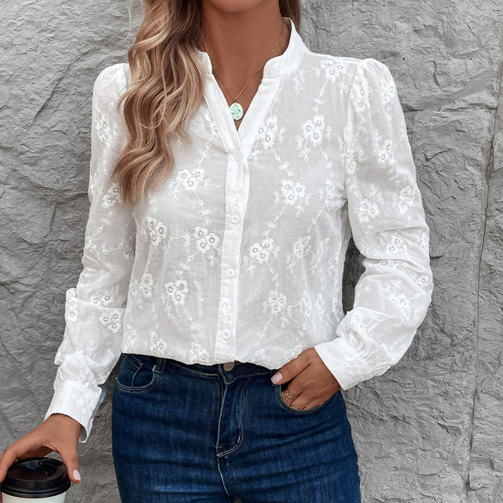 Damen Elegante Bestickte Bluse Echo Archiv