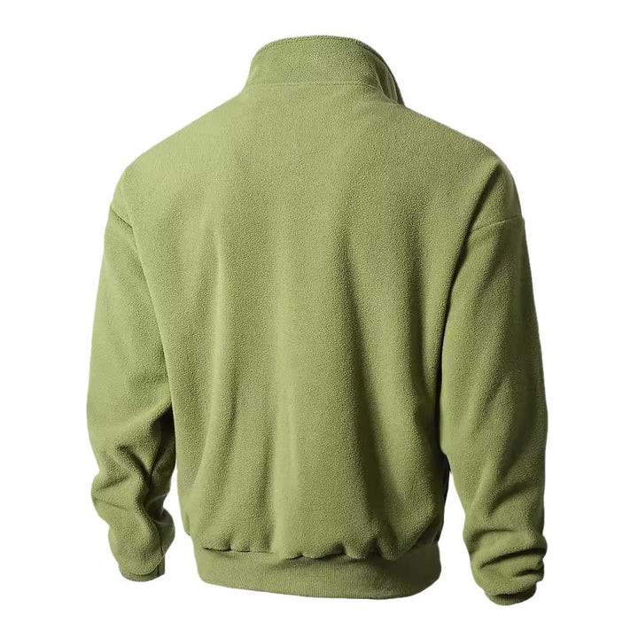 Herren Fleecejacke mit hohem Kragen und Reißverschluss Echoarchiv