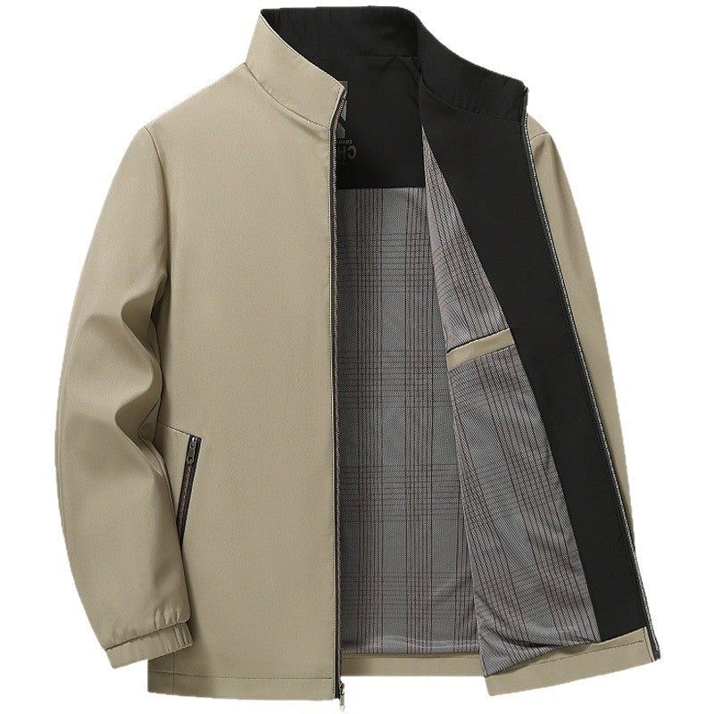 Herren elegante Freizeitjacke mit Stehkragen Echoarchiv