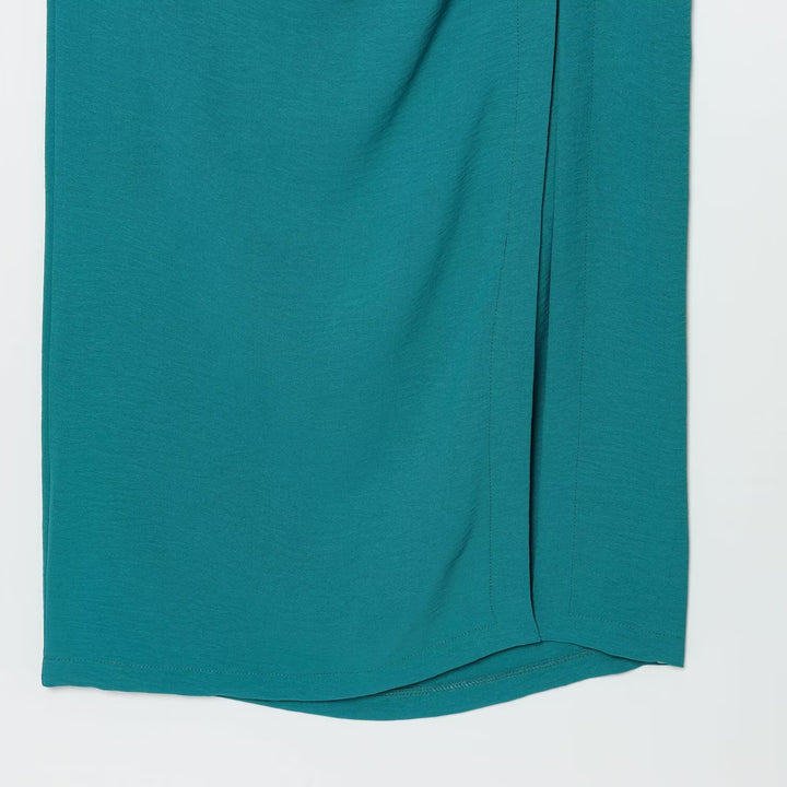 Damen Maxikleid mit elegantem Faltenwurf und asymmetrischem Saum Echo Archiv