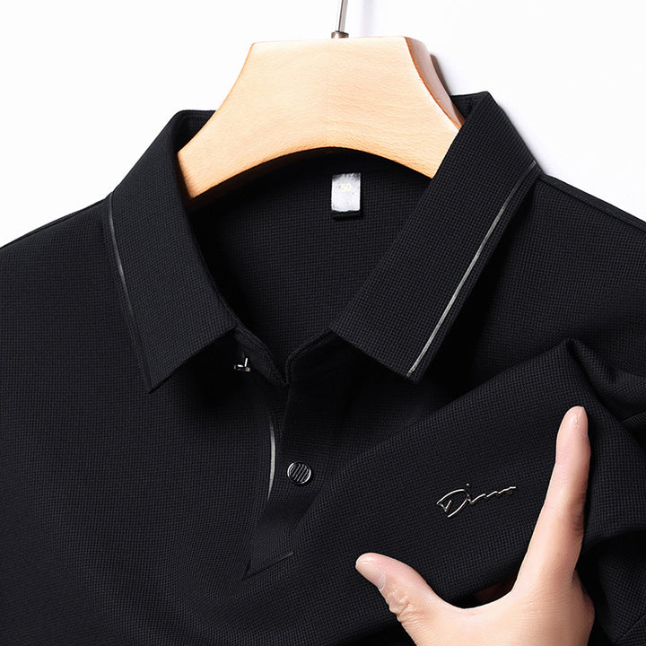Herren Hochwertiges Langarm Poloshirt mit feuchtigkeitsregulierendem Stoff Echoarchiv