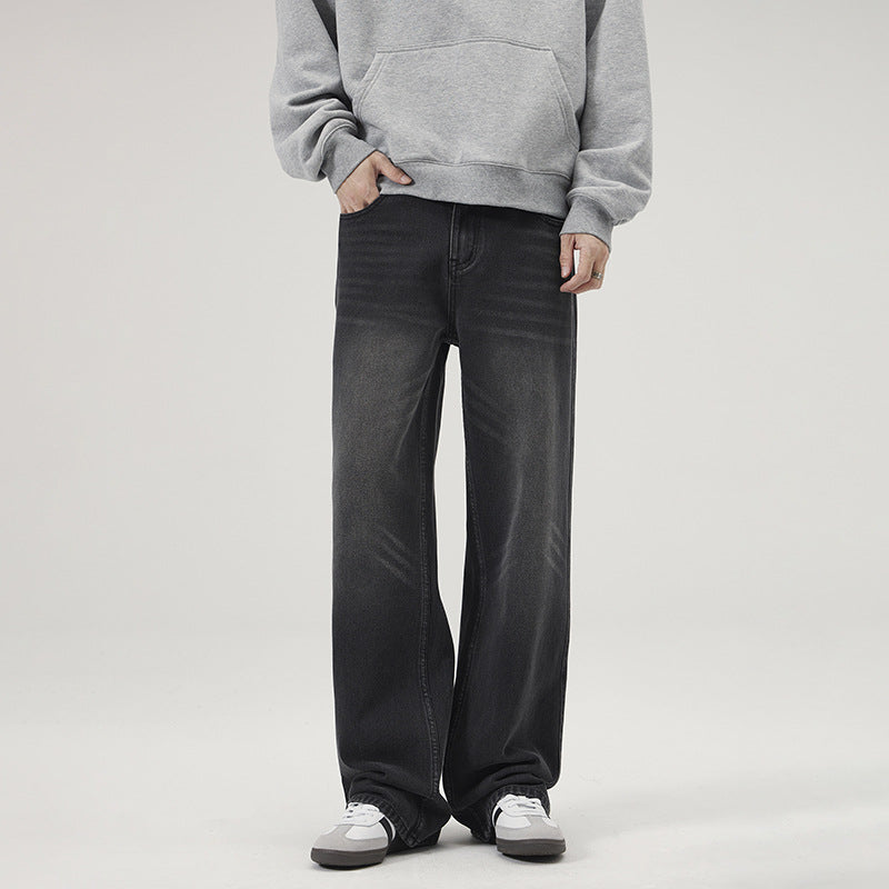 Herren Extraweit geschnittene Vintage-Denim-Jeans im bodenlangen Baggy-Schnitt Echo Archiv