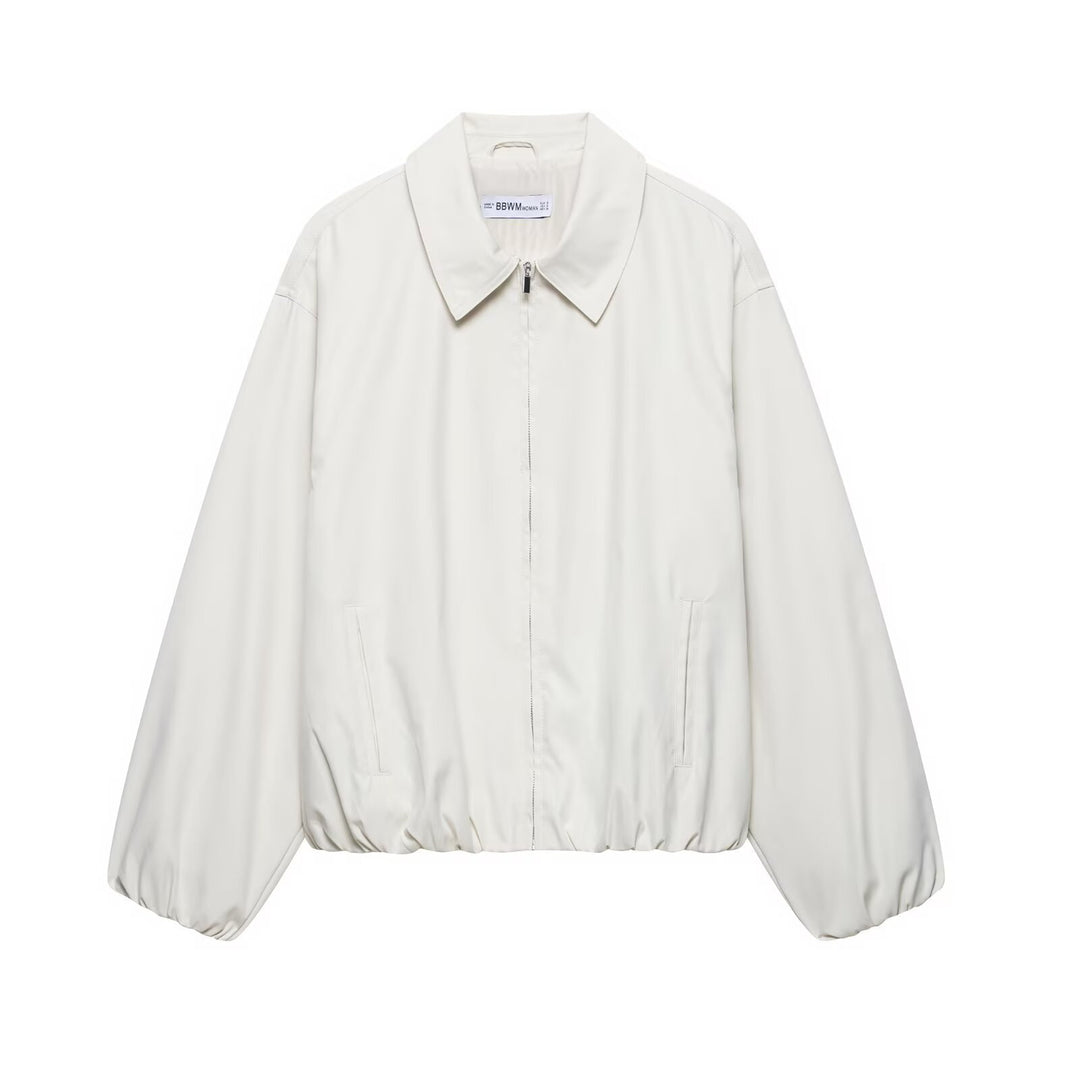 Damen Leichter Oversized Blouson mit Elastischem Saum Echo Archiv