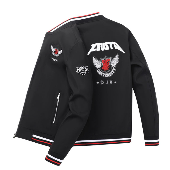Herren Modische Bomberjacke mit Patch-Design Echo Archiv