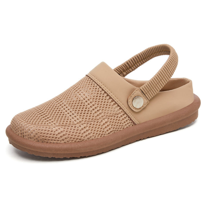 Damen nan atmungsaktive Netzgewebe Clog-Slipper mit elastischem Fersenriemen und dämpfender EVA-Sohle Echo Archiv