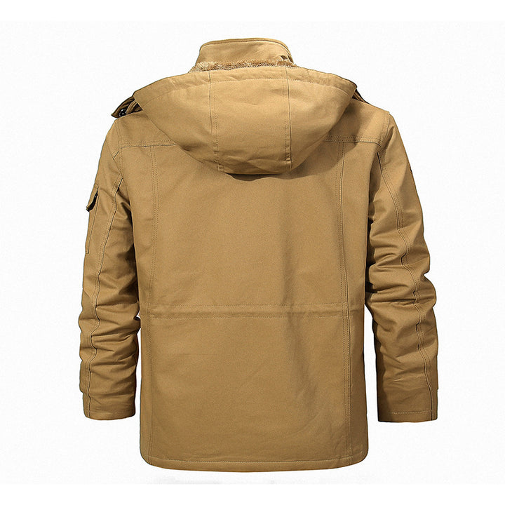 Herren nan thermisch gefütterter Canvas-Fieldparka mit Teddyinnenfutter, Kapuze und multifunktionalen Taschen Echo Archiv