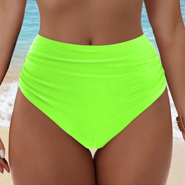 Damen Hochgeschnittenes Bikini-Höschen mit Rüschendetails Echo Archiv