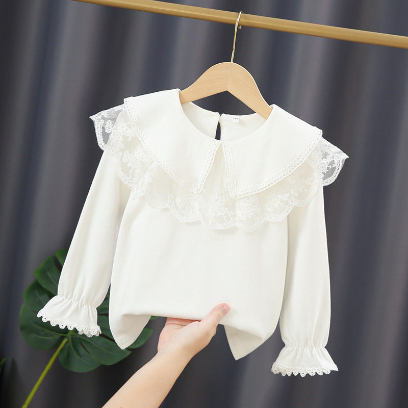 Damen Bluse mit elegantem Spitzenkragen Echo Archiv