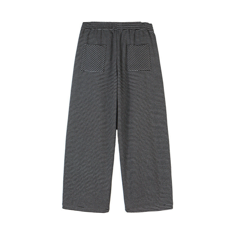 Damen Culotte-Hose mit weitem Bein, hohem Bund und feinem Streifenmuster Echo Archiv