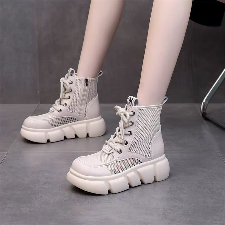 Damen Sportliche High-Top Sneakers mit Luftdurchlässigem Mesh und Chunky Sohle Echo Archiv