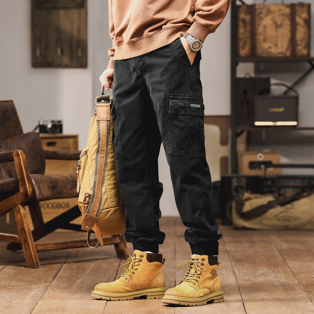 Herren Cargo-Jogginghose mit Multifunktionstaschen & elastischen Bündchen Echoarchiv