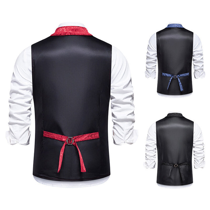 Herren elegante Weste mit aufwendigem Muster und hochwertigem Stoff Echoarchiv