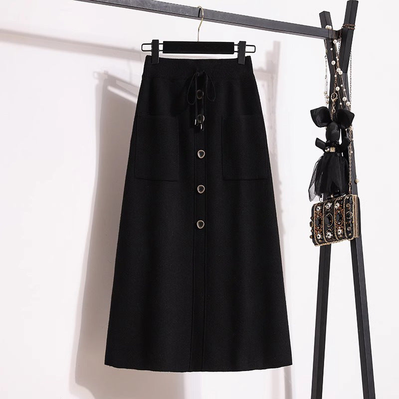 Damen Eleganter Maxirock mit praktischen Taschen Echo Archiv