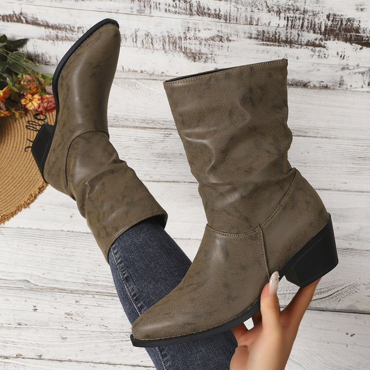 Damen Elegante Slouch-Stiefeletten Echo Archiv