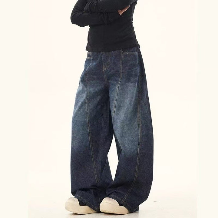 Damen Weitgeschnittene Denim-Hose Echo Archiv