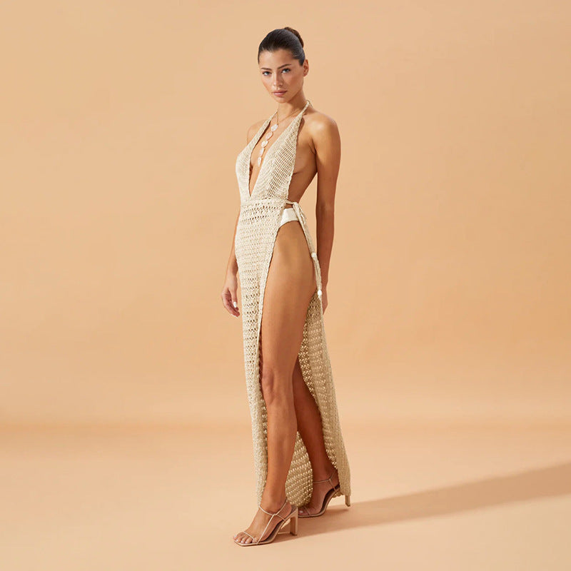 Damen figurbetontes Netzkleid mit raffiniertem Muster Echo Archiv