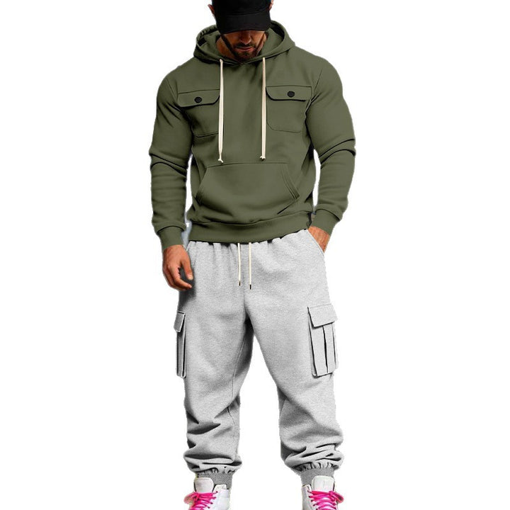 Herren Kapuzenpullover und Cargo-Hosen Set Echoarchiv