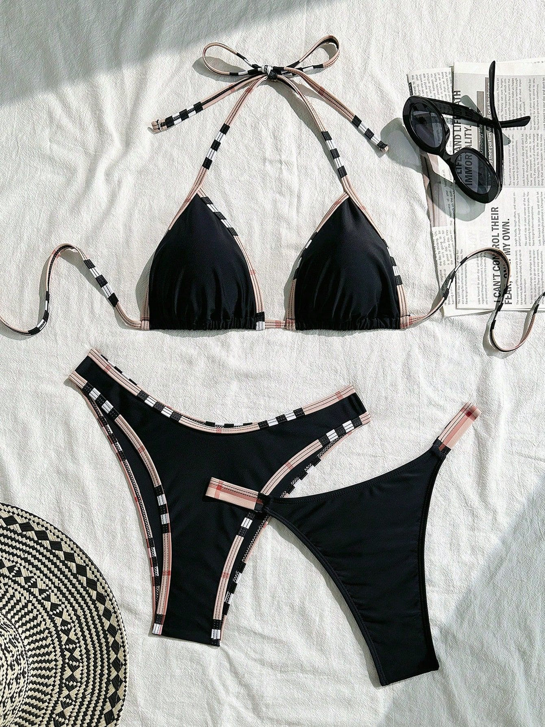 Damen Triangel-Bikini mit Struktur und modischen Akzenten Echo Archiv