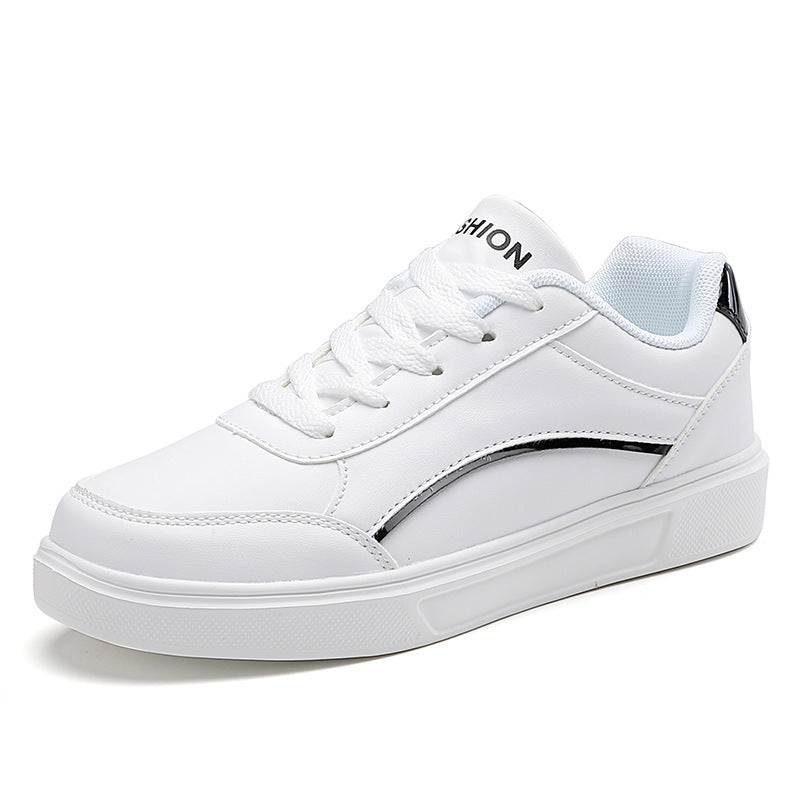 Unisex nan urbaner niedriger City-Sneaker mit veganem Kunstleder, dezenter Metallic-Zierkante und stoßdämpfender EVA-Laufsohle Echo Archiv