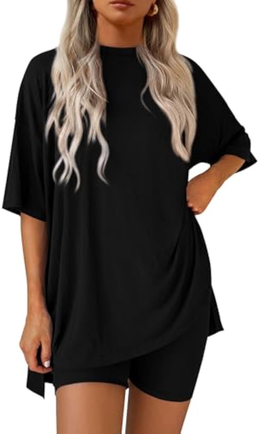 Damen lässiges Sport-T-Shirt mit Shorts im Set Echo Archiv