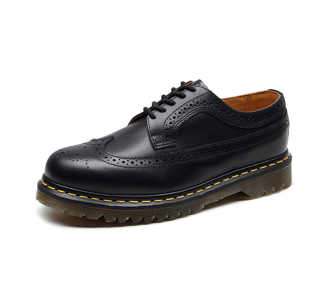 Herren klassische Brogue Derby Schnürschuhe mit gepolsterter Luftsohle Echo Archiv
