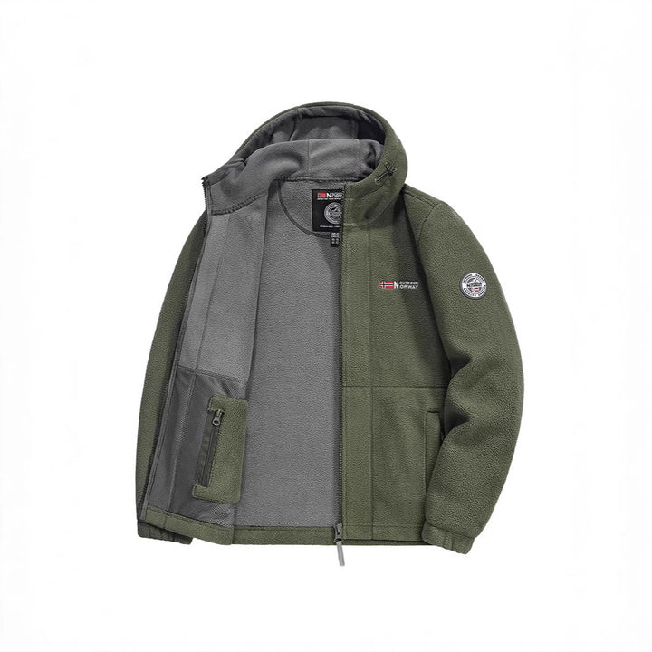 Herren Fleecejacke mit praktischem Kragen Schutz Echo Archive