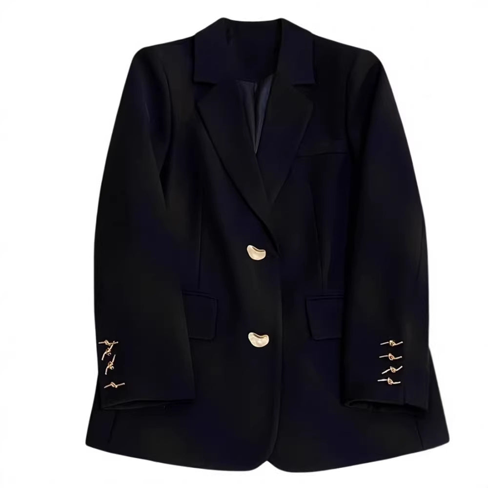 Damen Eleganter Blazer mit goldenen Details Echoarchiv